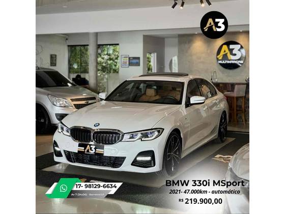 BMW 330i 2.0 16V TURBO GASOLINA M SPORT AUTOMÁTICO
